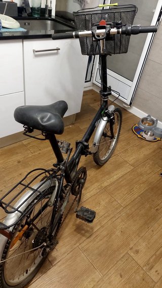 Bicicleta Plegable Negra
