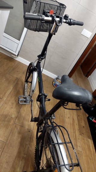 Bicicleta Plegable Negra