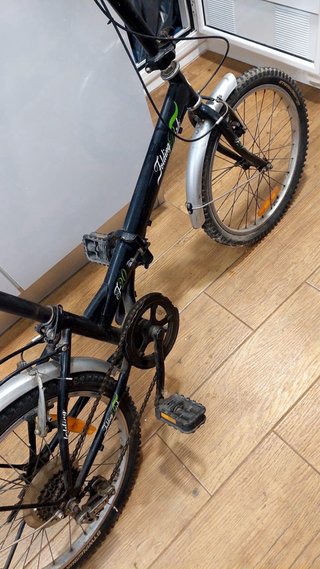 Bicicleta Plegable Negra