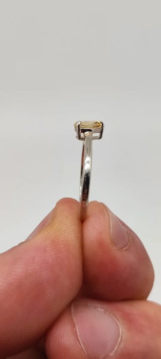 Anillo de Plata y Citrino.