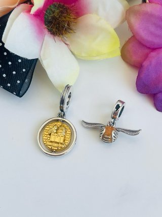Set Charm Harry Potter Piattaforma 9 3/4 e Boccino