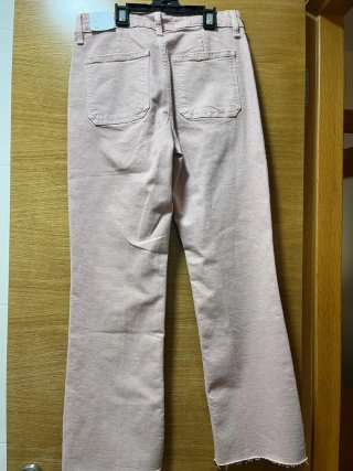 Pantalones Mango Flare Rosa