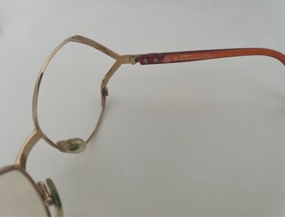 Gafas Christian Dior Vintage Mujer Oro/Rojo