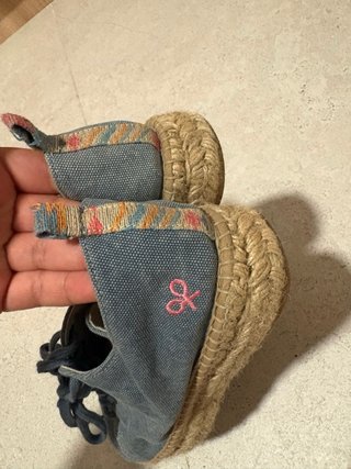 Zapatillas de lona con esparto