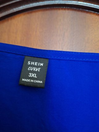 Blusa Shein azul eléctrico talla XXXL