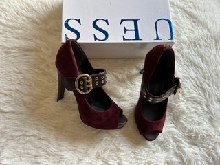 Zapatos Guess Tacón Burdeos
