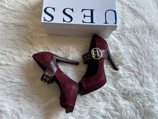 Zapatos Guess Tacón Burdeos