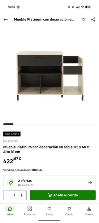 Mueble Vinilos tocadiscos madera