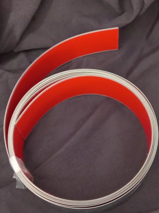 Tira Acero Inoxidable autoadhesiva 4 m de 50x1mm