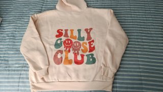 Sudadera beige con estampado Mujer (Shein)