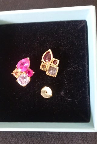 PENDIENTES LUXENTER CHAPADO EN ORO SIN ESTRENAR