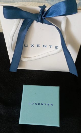 PENDIENTES LUXENTER CHAPADO EN ORO SIN ESTRENAR