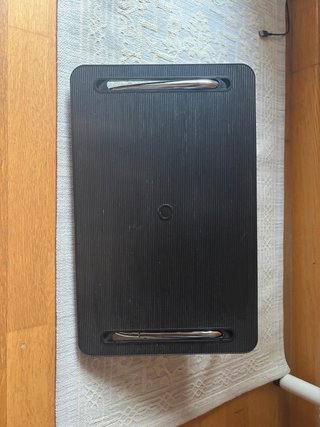 Reposapiés IKEA Negro/Plateado