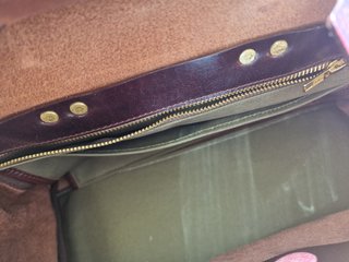 Bolso Piel Marrón Estilo Hermes