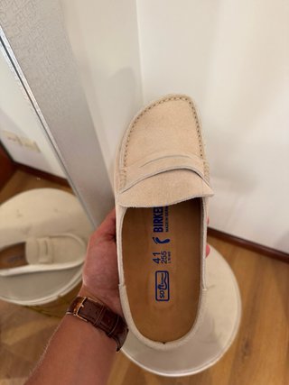 Birkenstock Naples Suede Bege