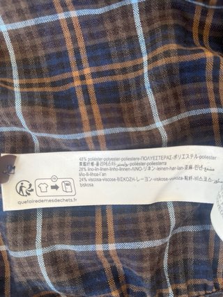 Camisa cuadros Massimo Dutti