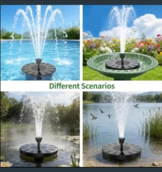 Fuente Bomba Agua Solar 2,5W