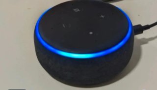 Amazon Echo 2da Gen Negro con Luz Azul