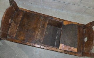 Baúl02/ Banco Madera Maciza India para Restaurar