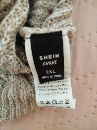Vestido largo punto beige Talla XXL