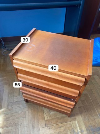 Cajonera de madera 4 cajones