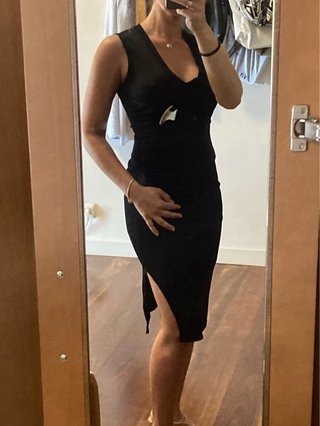 Vestido ajustado negro