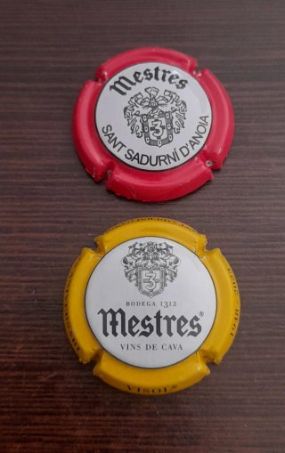 2 Plaques/xapes/chapas de cava MESTRES
