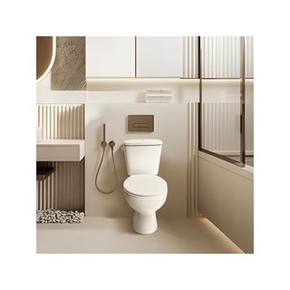 - Inodoro completo blanco moderno antibacteria