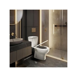 - Inodoro completo blanco moderno antibacteria
