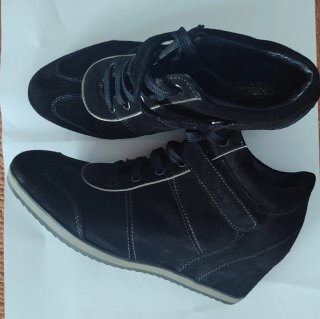 Botines Geox Ante Negro Talla 38
