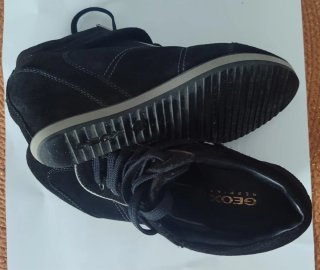 Botines Geox Ante Negro Talla 38