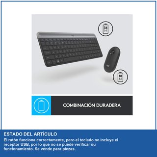 - Logitech MK470 teclado y ratón inalámbrico