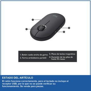 - Logitech MK470 teclado y ratón inalámbrico