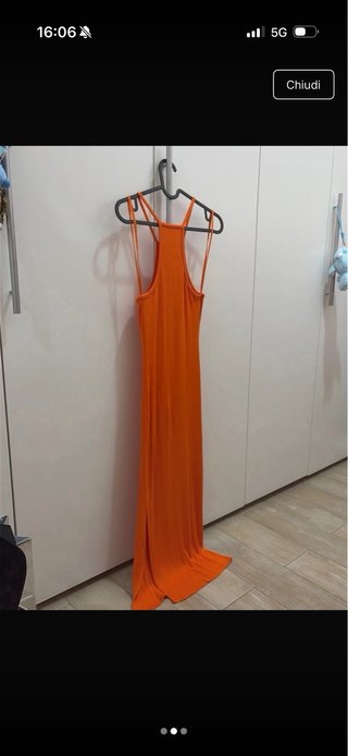 Vestito lungo arancione