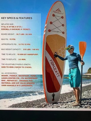 Tabla Paddle Surf Hinchable FORCEATT