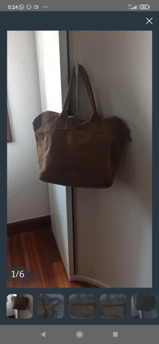 OCASIÓN BOLSO DE PIEL ANTE NUEVO
