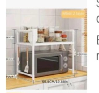 Estantería Cocina 2 Niveles Blanca