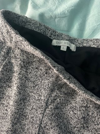 Falda mujer XL negra y jaspeada