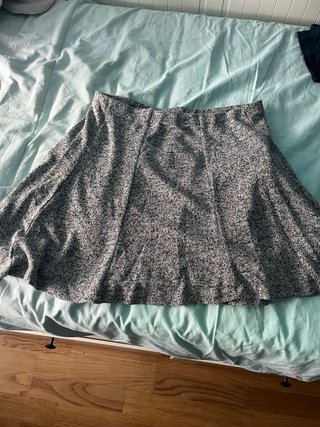 Falda mujer XL negra y jaspeada