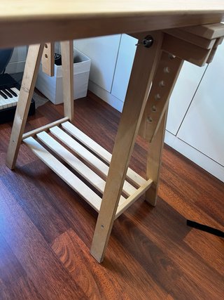 Tablero Bambú Ikea Anfallare con Caballetes