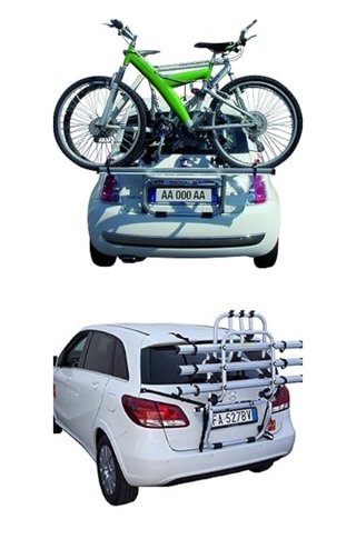 Portabicicletas de portón 3 bicis.
