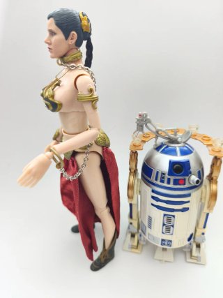 Figura Princesa Leia Esclava R2-D2 Star Wars