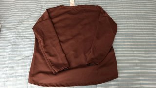 Sudadera mujer marrón estampada Talla L