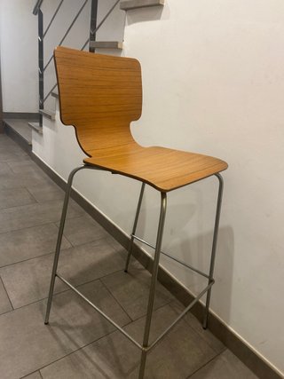 Taburete alto madera y metal