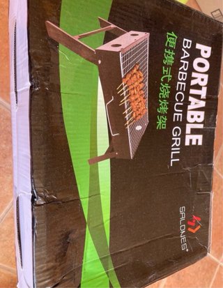 Barbacoa Portátil Carbón Acero Plegable