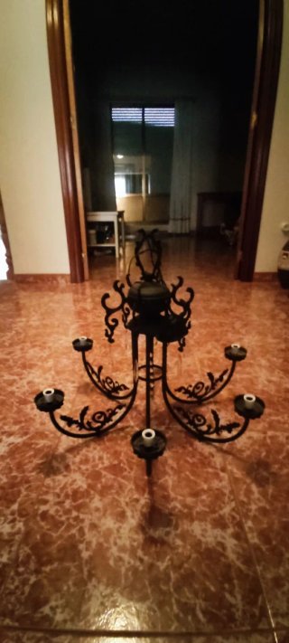 2 Lámparas techo Vintage: Diseño Floral y Gótico