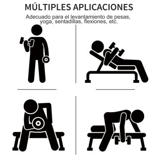 Juego 8 Mancuernas Vinilo 1-4kg