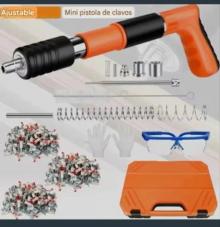Pistola Remachadora Clavos Maletín