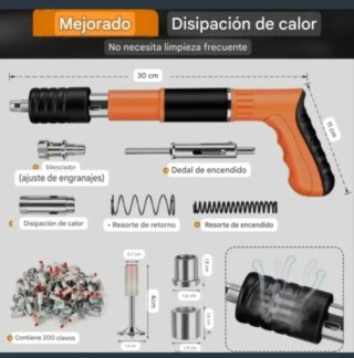 Pistola Remachadora Clavos Maletín