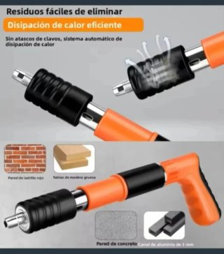 Pistola Remachadora Clavos Maletín